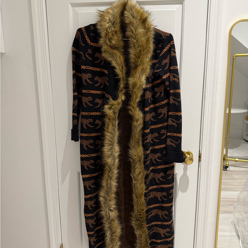 Show Me Your MuMu Brown Faux Fur Coat